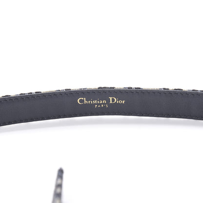 Christian Dior Jacquard Oblique 20mm Saddle Belt 85 34 Blue 3 of 6