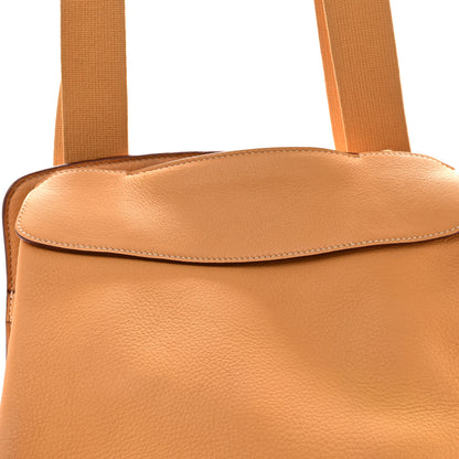 Hermes Taurillon Clemence Sherpa Backpack Sable 7 of 14