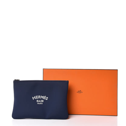 Hermes Neobain Polymide Eltane MM Flat Beach Case Bleu 12 of 12