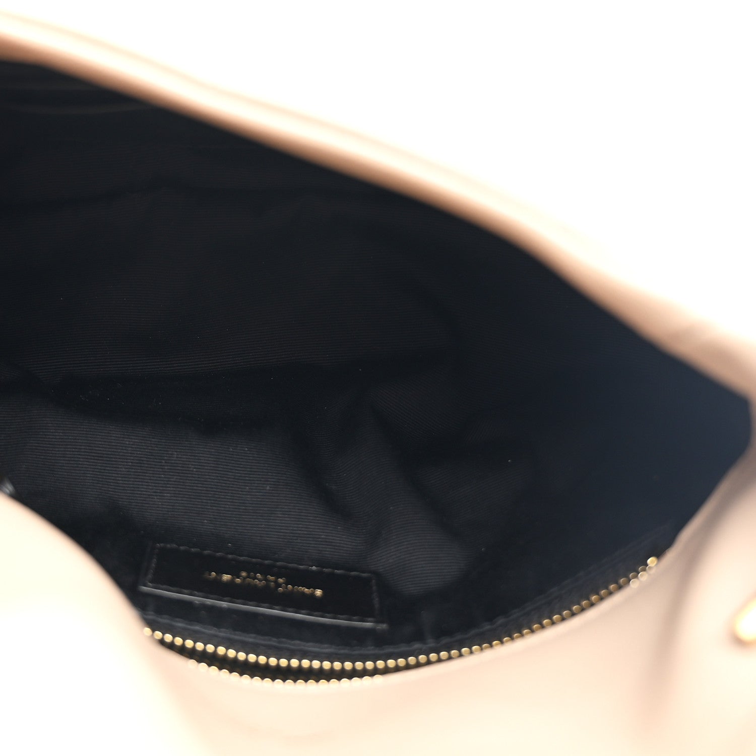 Saint Laurent Lambskin Quilted Toy Loulou Puffer Monogram Chain Satchel Dark Beige 5 of 11
