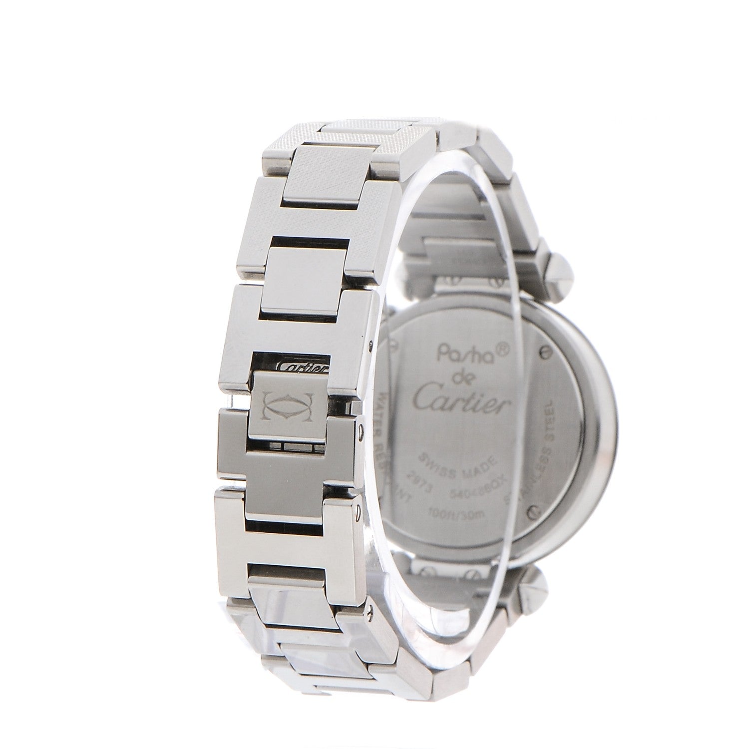 Cartier Stainless Steel 27mm Miss Pasha Quartz Watch Blue 4 of 11