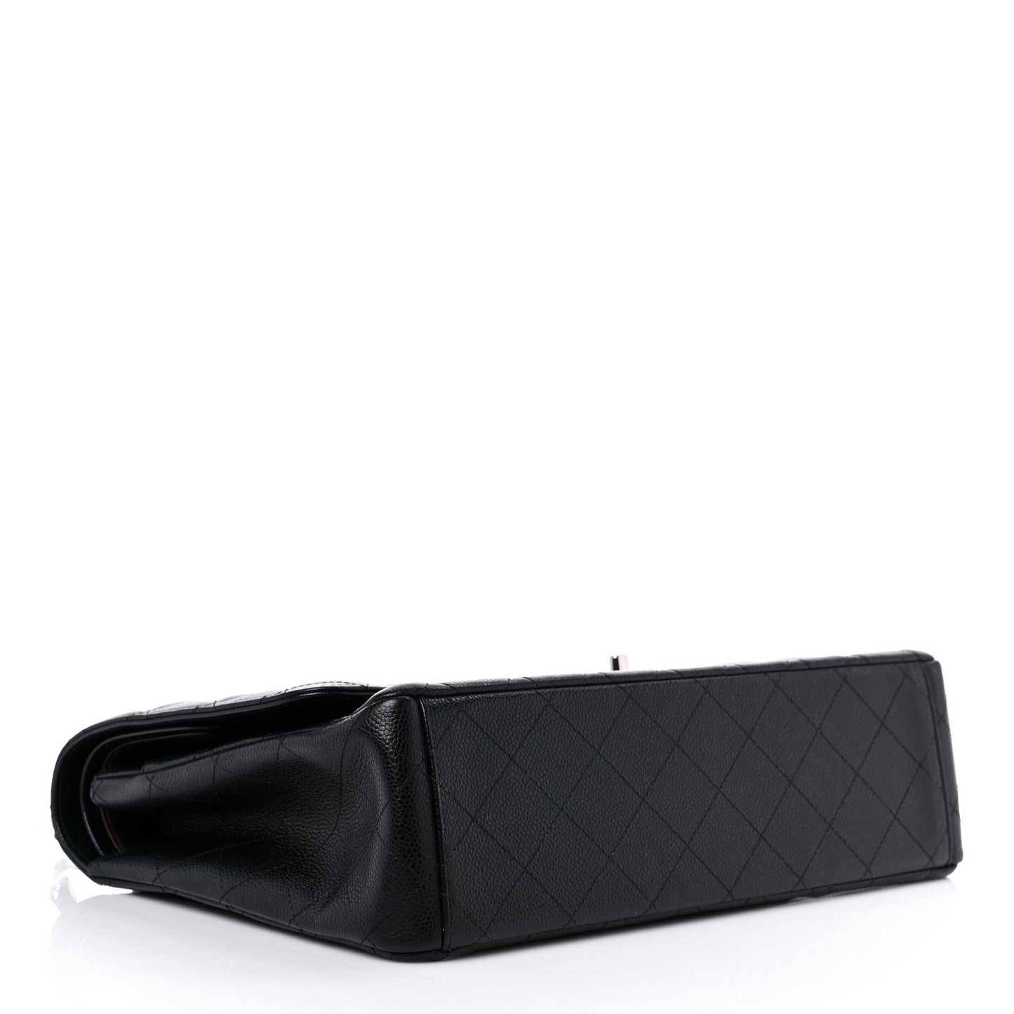 Caviar Quilted Maxi Double Flap Black