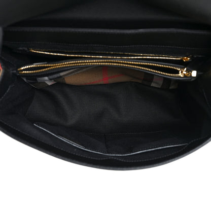 Burberry Derby Calfskin House Check Medium Camberley Black 5 of 10