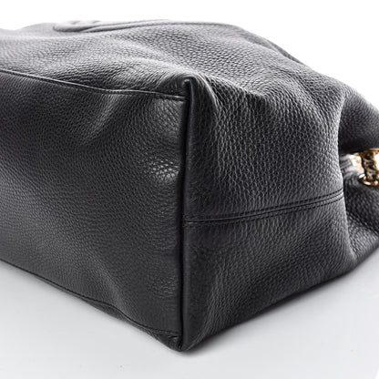 Gucci Pebbled Calfskin Large Soho Chain Shoulder Bag Black 6 of 13