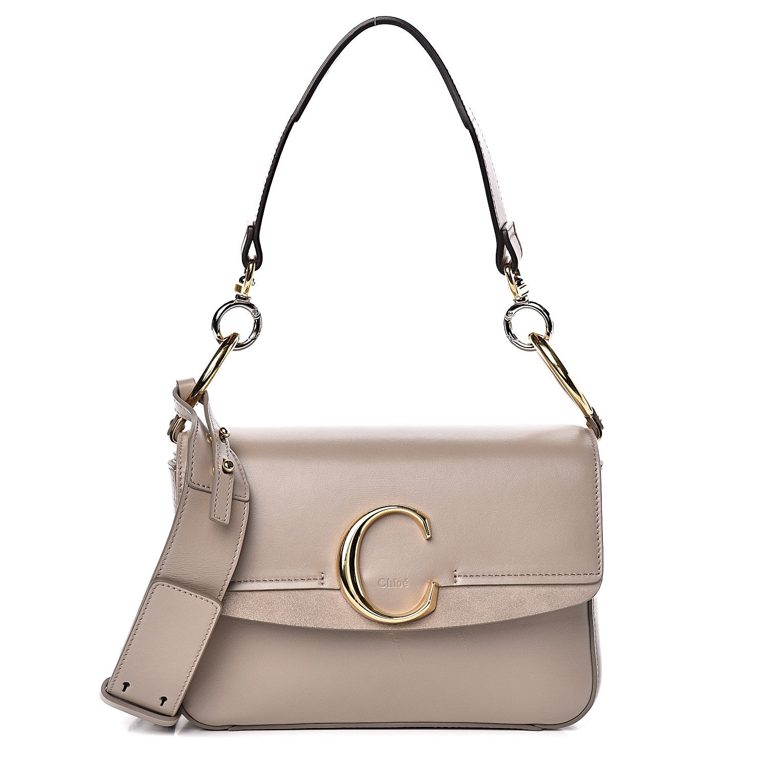 Chloe Calfskin Small C Double Carry Motty Grey 1 of 11