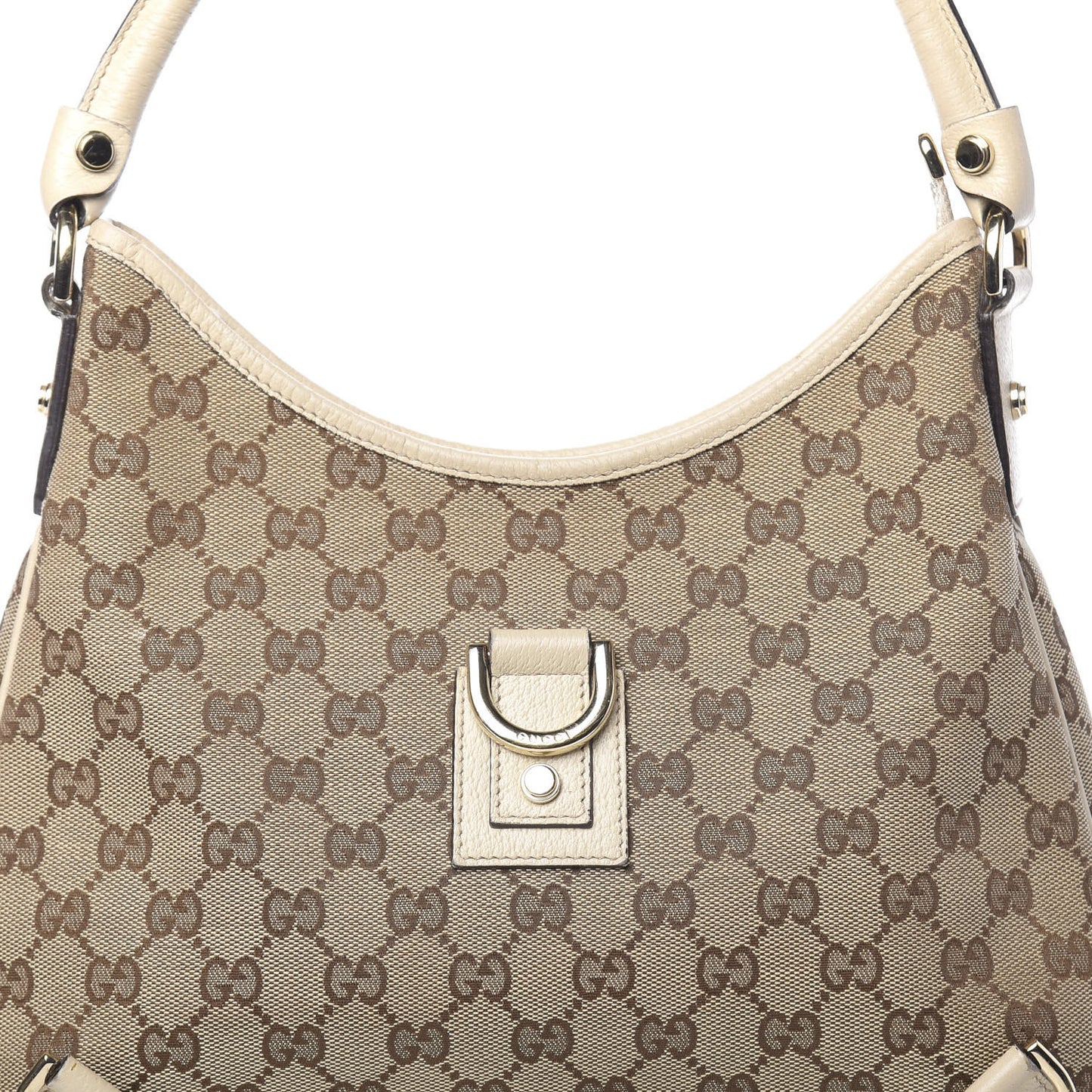 Monogram Medium Abbey D Ring Hobo Off White