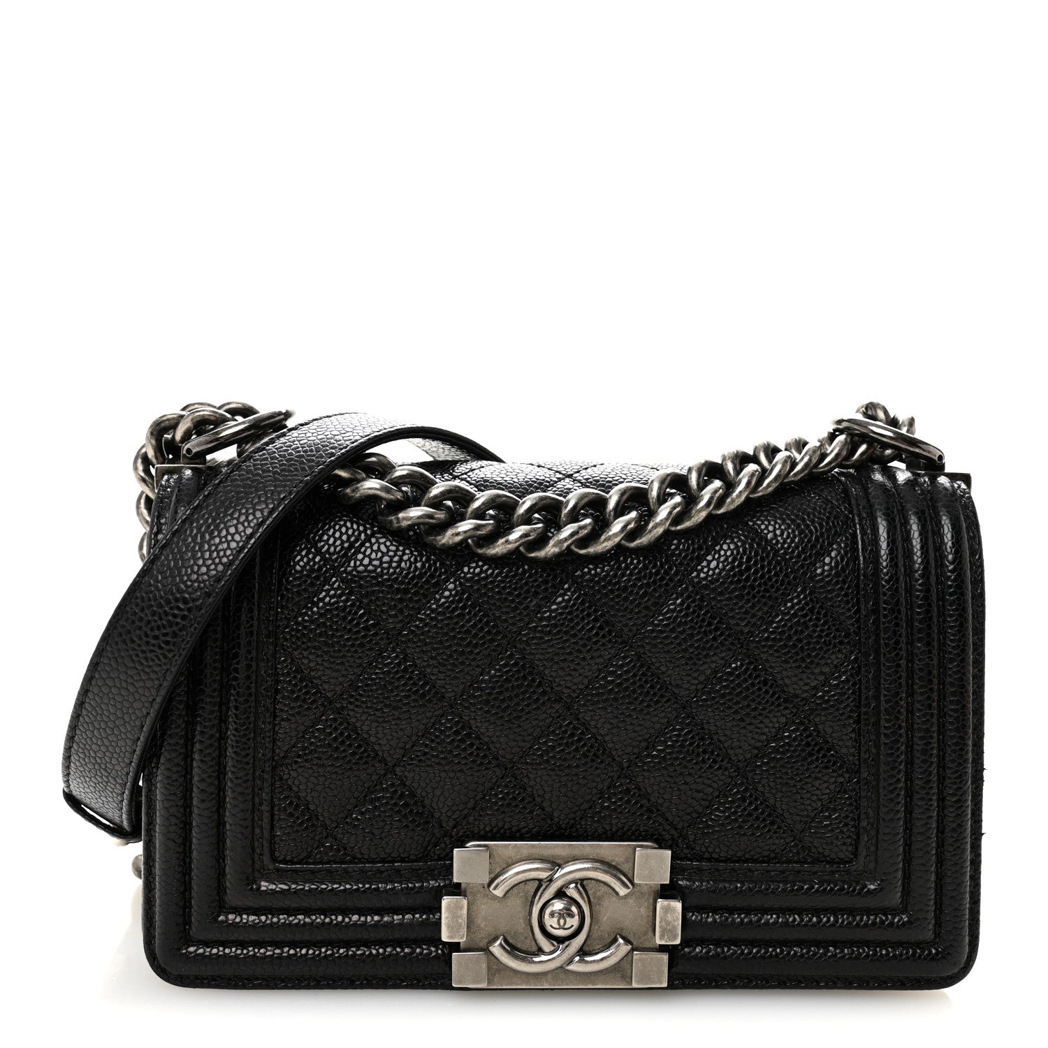 Chanel Caviar Quilted Small Boy Flap Black 1 of 10