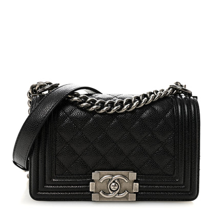 Chanel Caviar Quilted Small Boy Flap Black 1 of 10