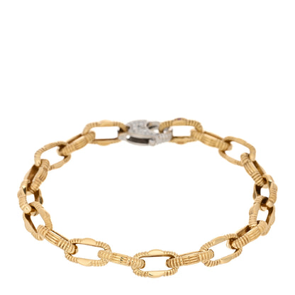 Roberto Coin 18K Yellow White Gold Diamond Appassionata Link Bracelet 2 of 3