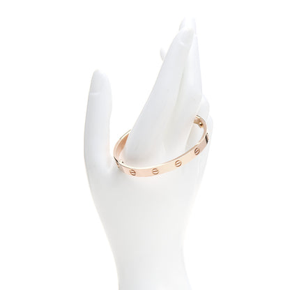 Cartier 18K Pink Gold LOVE Bracelet 17 2 of 8