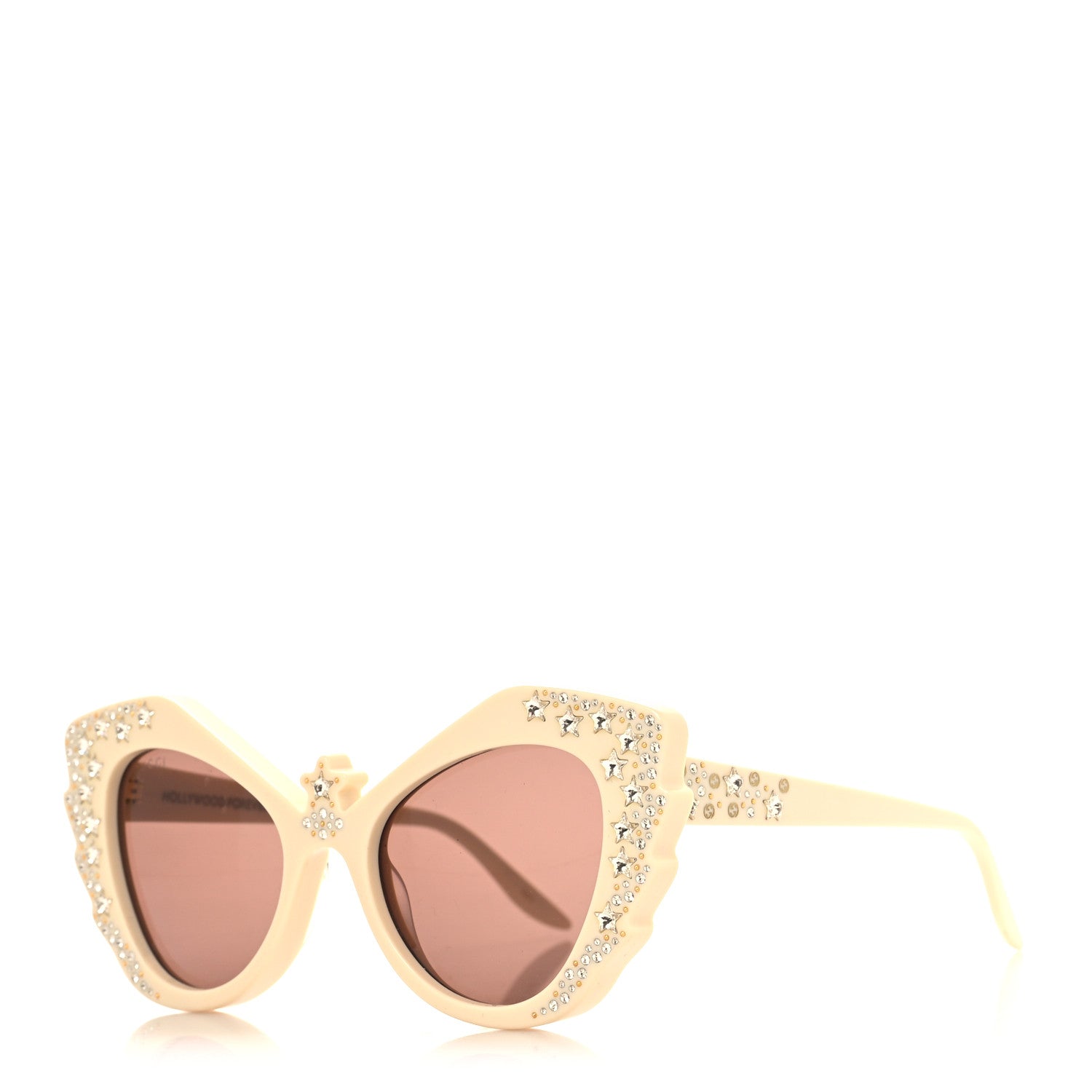 Gucci Acetate Crystal Sunglasses GG1095S Ivory 1 of 7