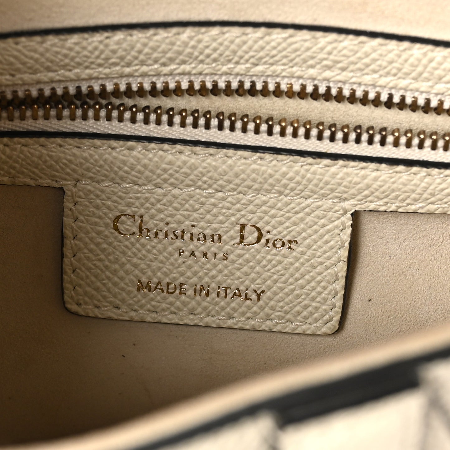 Grained Calfskin Saddle Bag White