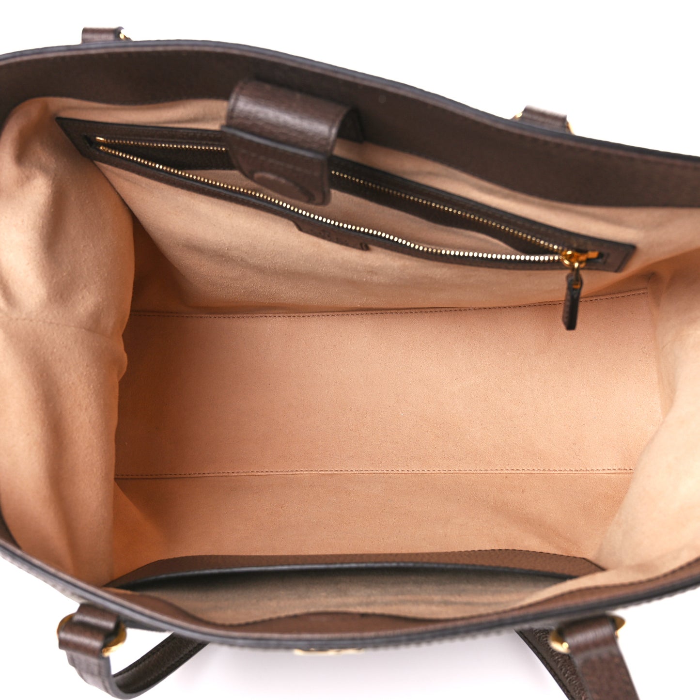 GG Supreme Monogram Medium Ophidia Shopping Tote Brown