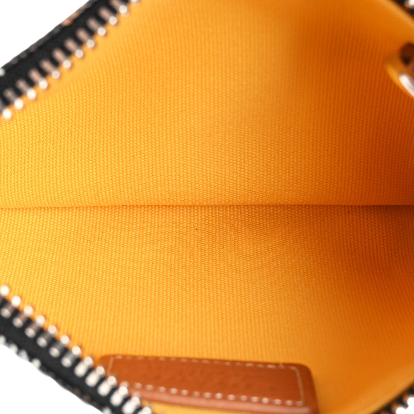 Goyardine Nano Senat Key Pouch Black Gold