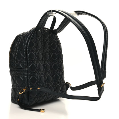Christian Dior Lambskin Cannage Backpack Black 3 of 9