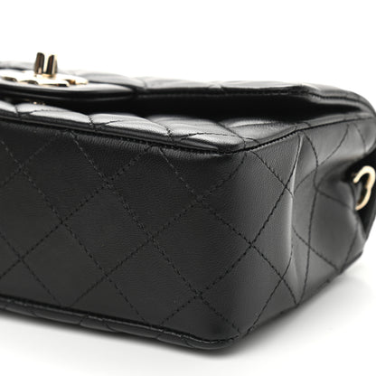Chanel Lambskin Quilted Mini Rectangular Flap Black 9 of 9