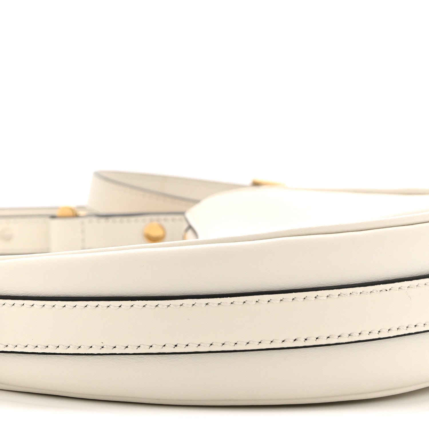 Prada Soft Calfskin Mini Arque Shoulder Bag White 9 of 10