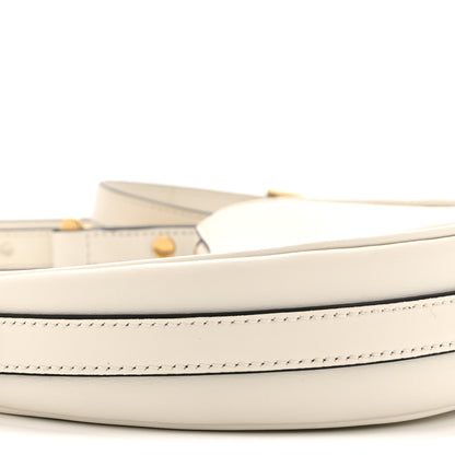 Prada Soft Calfskin Mini Arque Shoulder Bag White 9 of 10
