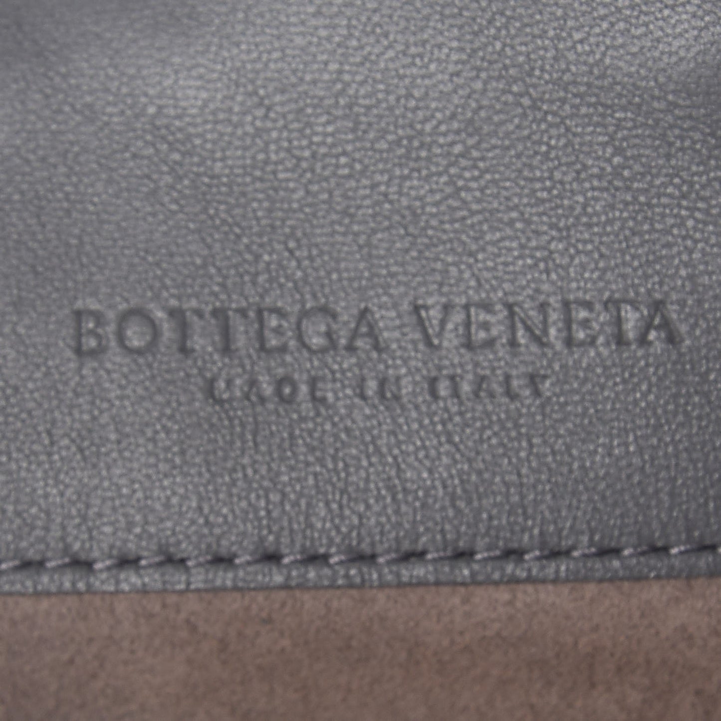 Nappa Intrecciato Dahlia Clutch Crossbody Light Grey