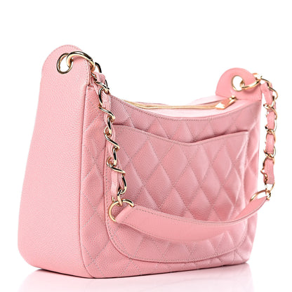 Chanel Caviar Quilted Hobo Pink 3 of 16
