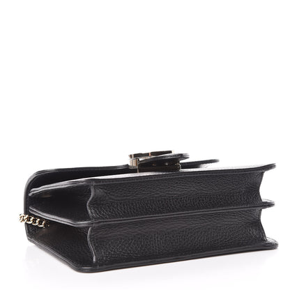 Gucci Dollar Calfskin Small Interlocking G Shoulder Bag Black 4 of 10