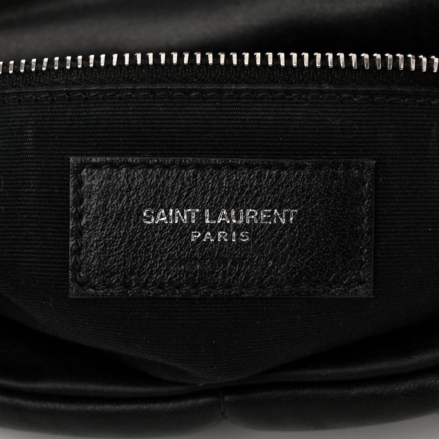 Lambskin Quilted Medium Loulou Puffer Monogram Chain Satchel Black