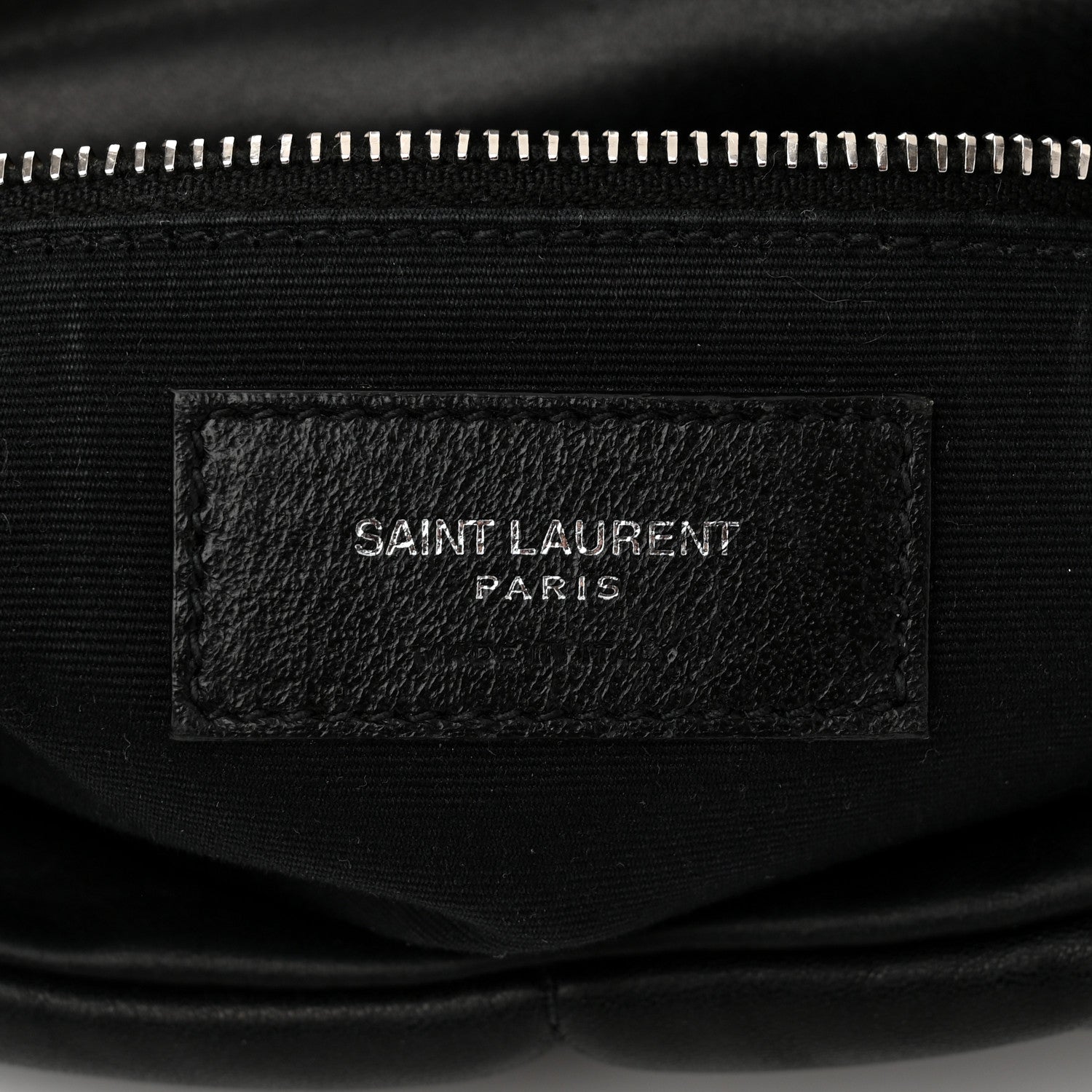 Saint Laurent Lambskin Quilted Medium Loulou Puffer Monogram Chain Satchel Black 6 of 10
