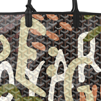 Goyard Goyardine Saint Louis Lettres Camouflage PM Black Green 9 of 11