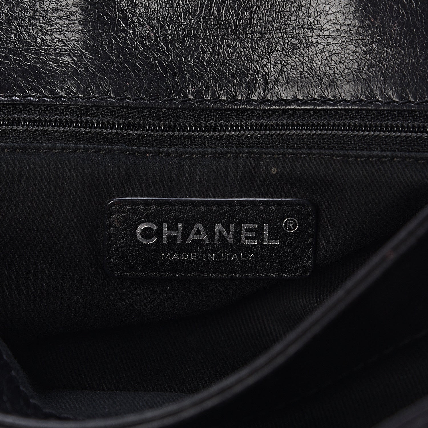Chanel Glazed Calfskin Quilted Large Lady Pearly Flap Black 6 of 11