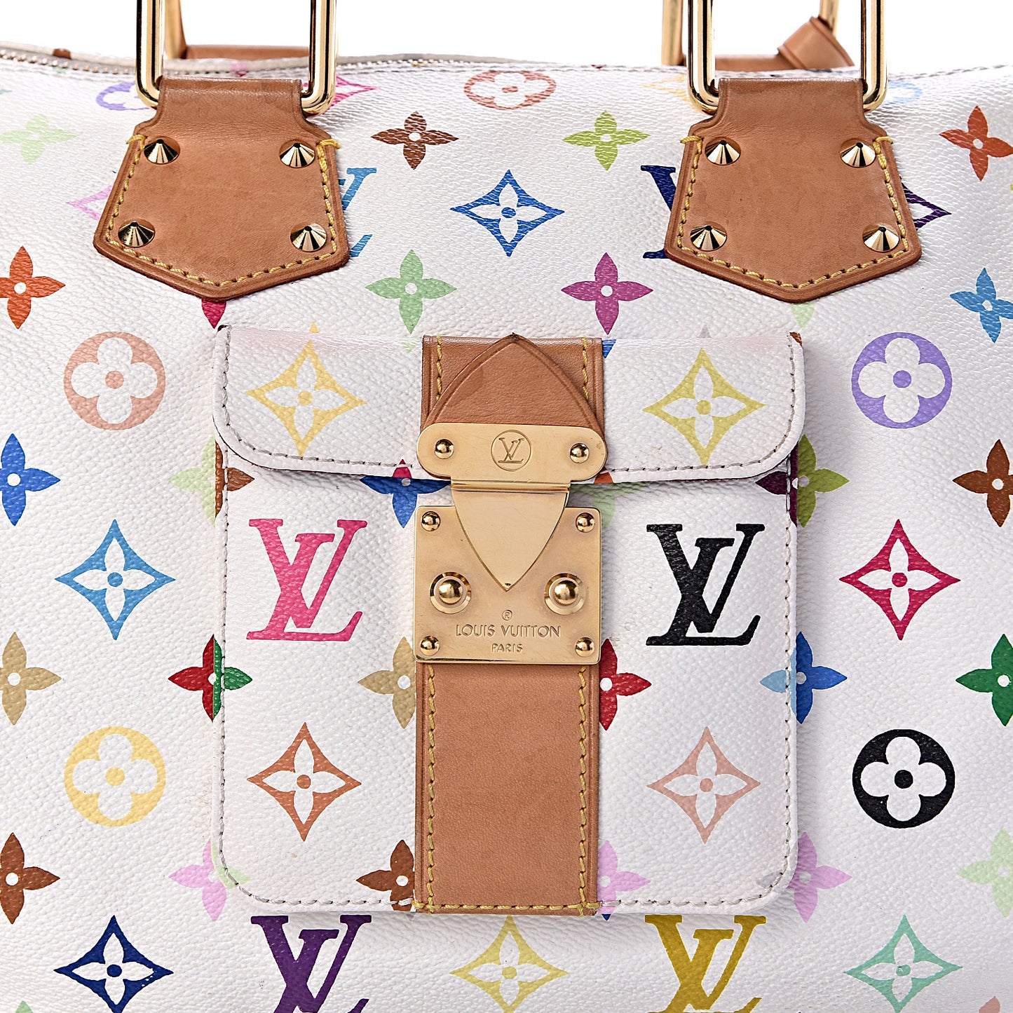 Monogram Multicolor Speedy 30 White