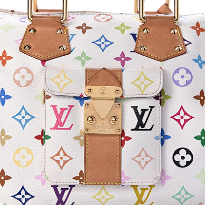 Louis Vuitton Monogram Multicolor Speedy 30 White 6 of 14