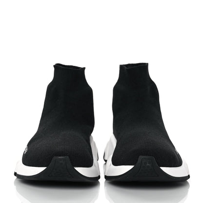 Balenciaga Neoprene Knit Womens Speed Sneakers 37 Black White 2 of 8
