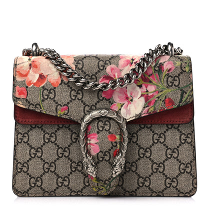 Gucci GG Supreme Monogram Blooms Mini Dionysus Shoulder Bag Beige Multicolor Dry Rose 1 of 11