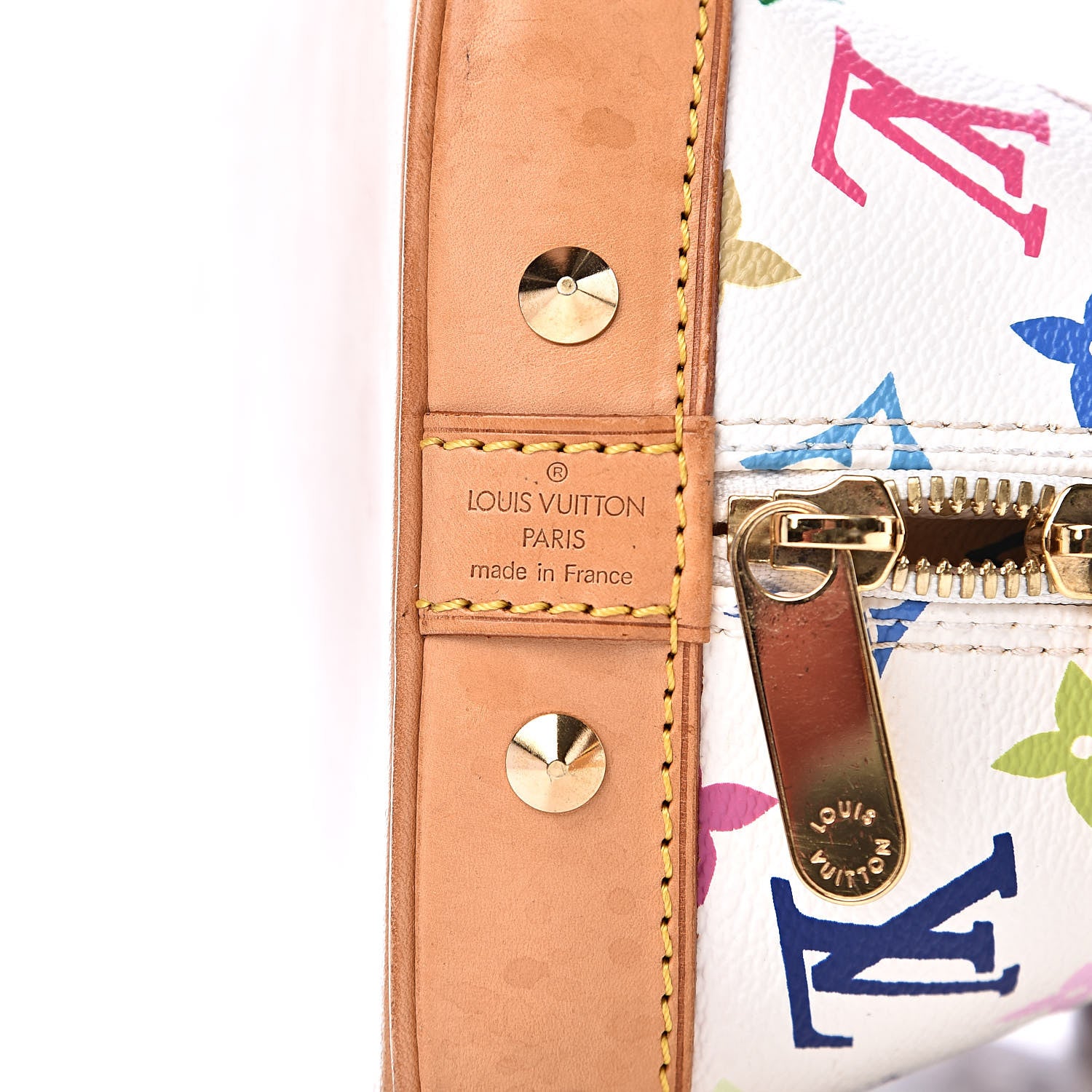 Louis Vuitton Monogram Multicolor Alma White 6 of 11