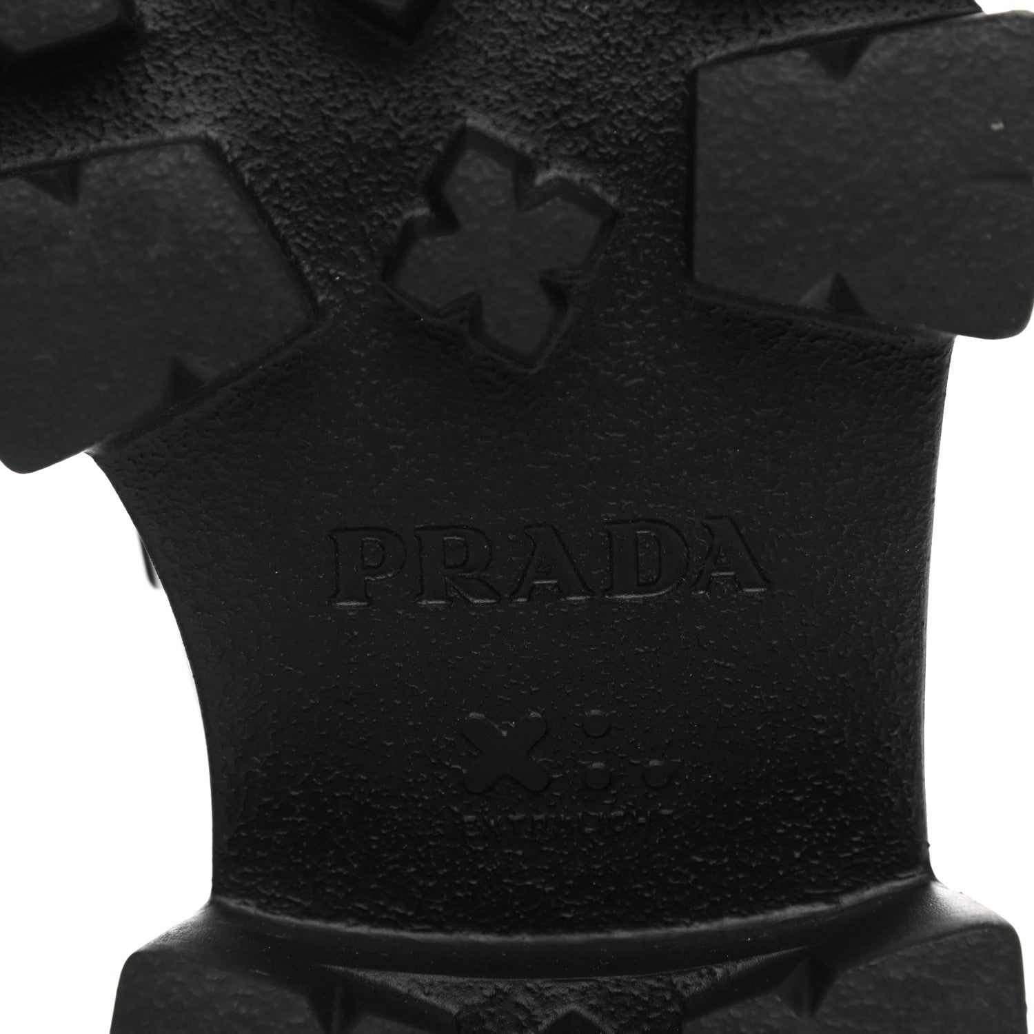 Prada Spazzolato Rois Metal Triangle Logo Monolith 55mm Loafers 37.5 Black 6 of 12