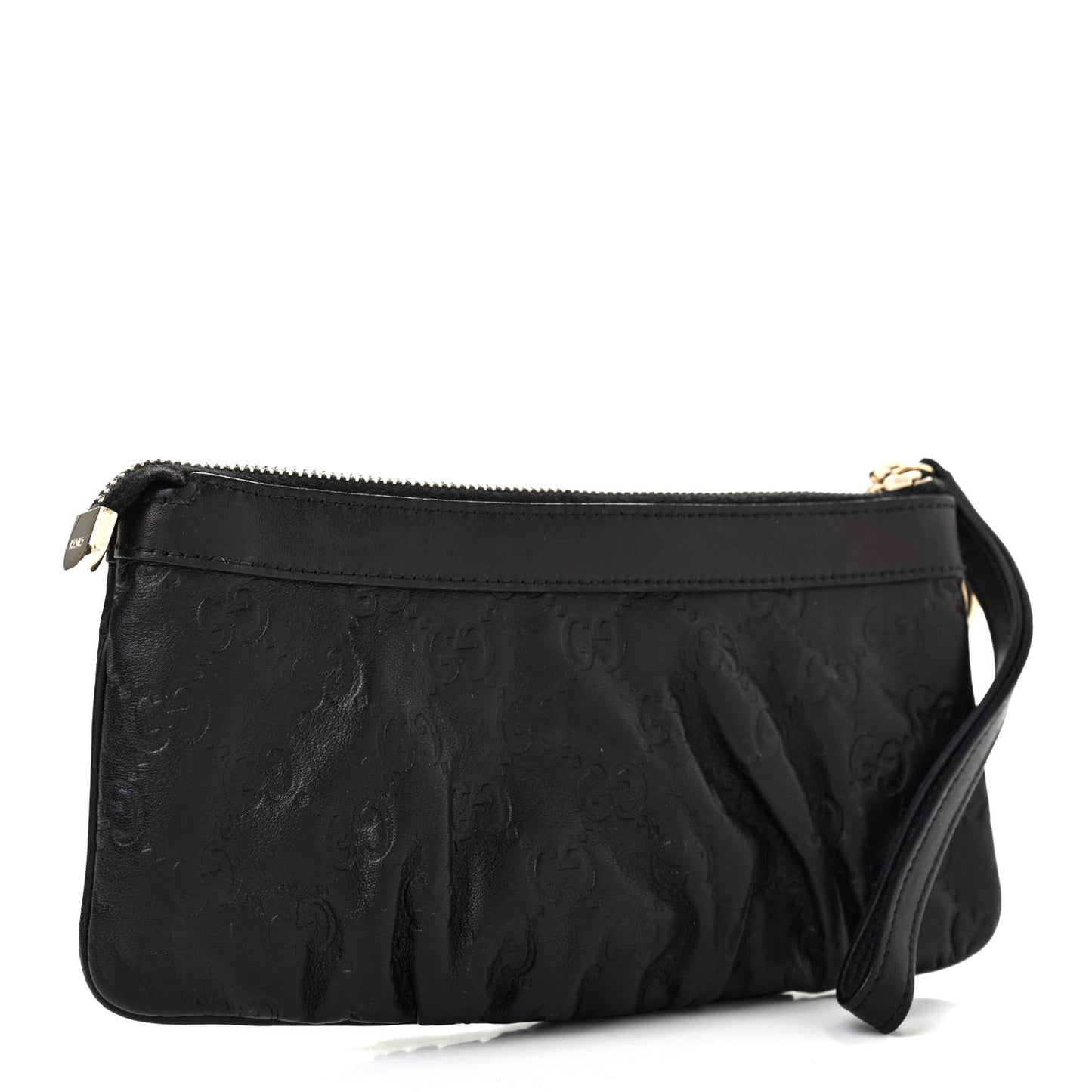 Guccissima Signature New Britt Wristlet Black