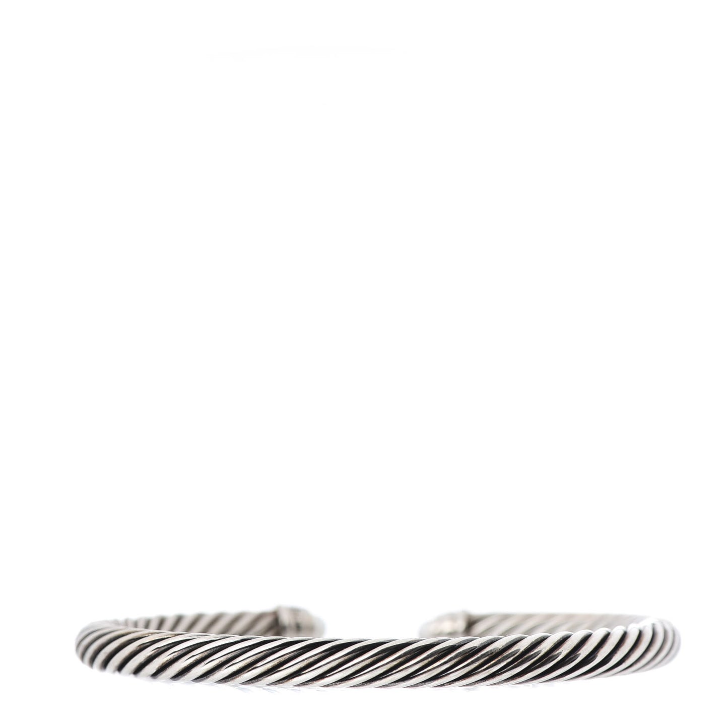 Sterling Silver Diamond Pearl 5mm Cable Classics Bracelet