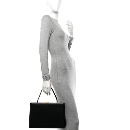 Celine Box Calfskin Medium Clasp Bag Black 2 of 11