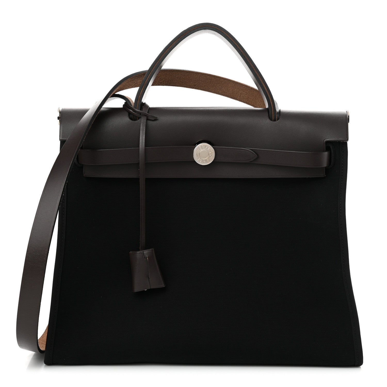 Hermes Toile Vache Hunter Herbag Zip 31 PM Ebene Black 1 of 11