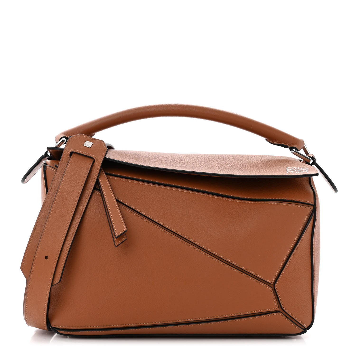 Loewe Calfskin Medium Puzzle Bag Tan 1 of 12
