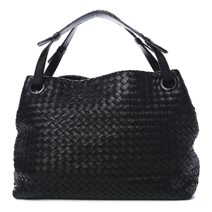 Bottega Veneta Nappa Intrecciato Medium Garda Bag Black 1 of 4