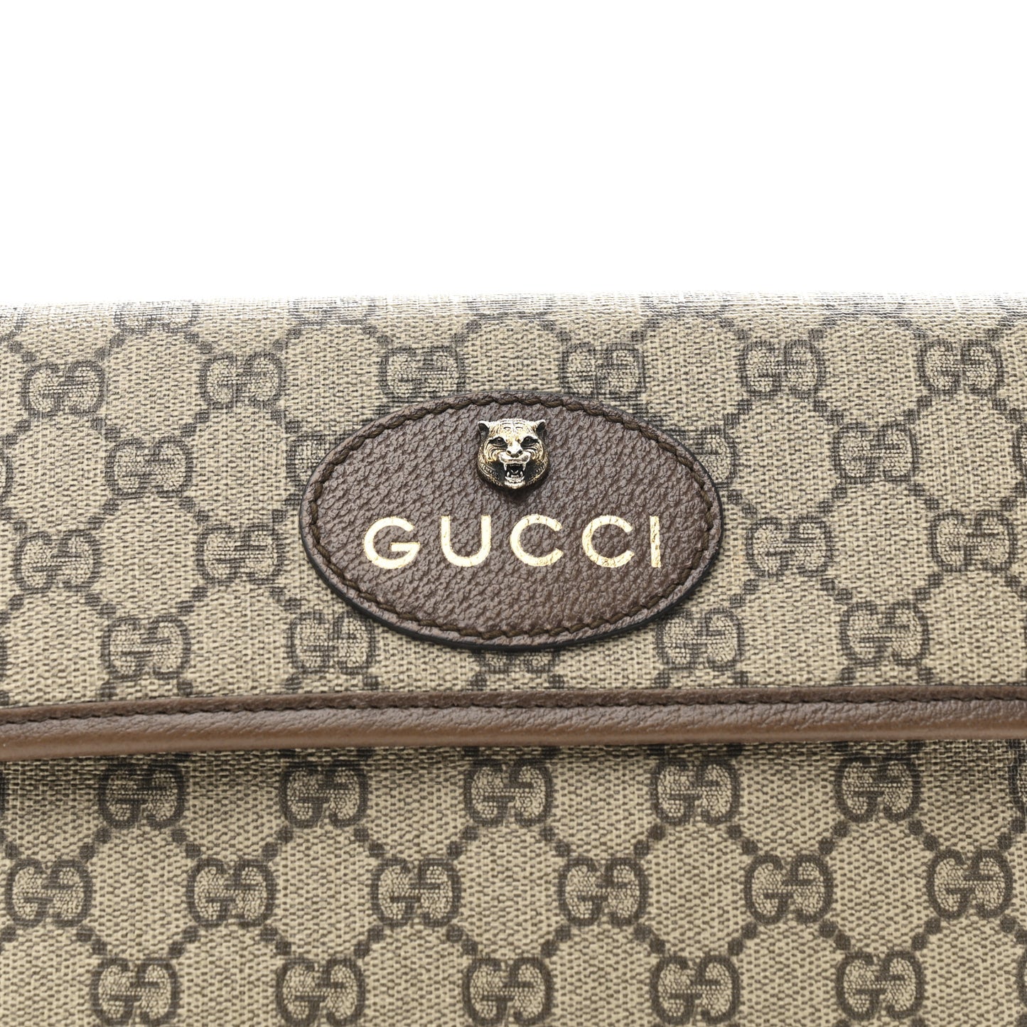 GG Supreme Monogram Neo Vintage Web Belt Bag Brown