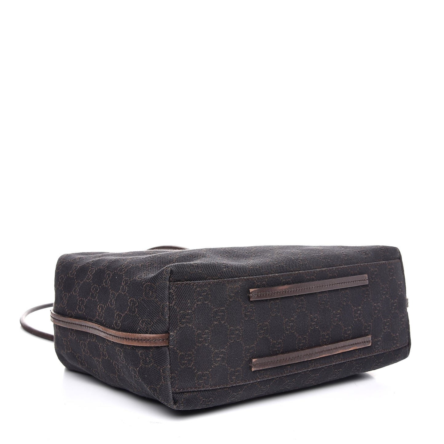 Denim Monogram Tote Dark Brown