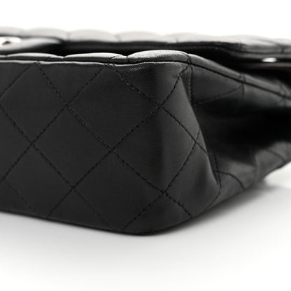 Chanel Lambskin Quilted Medium Double Flap Black 10 of 15