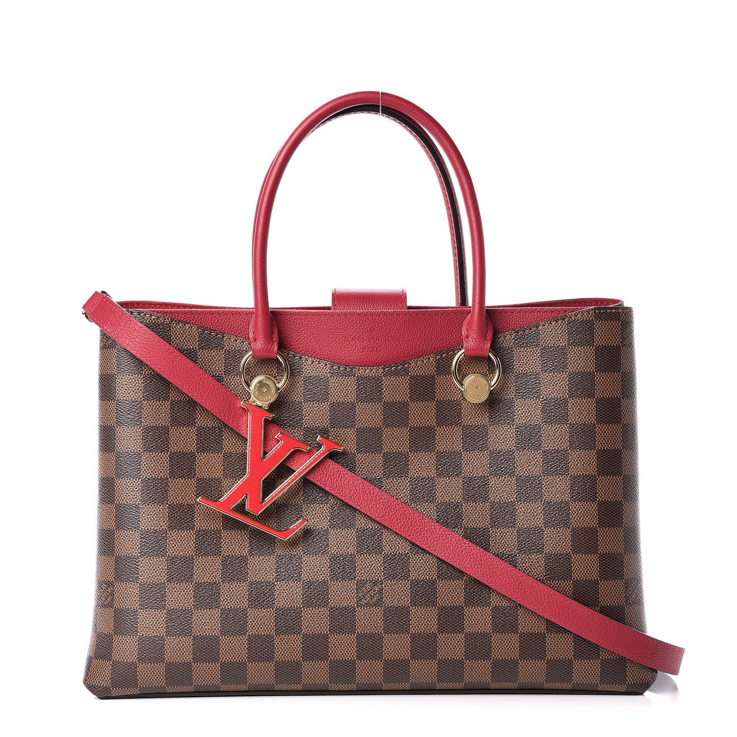 Damier Ebene LV Riverside Lie De Vin