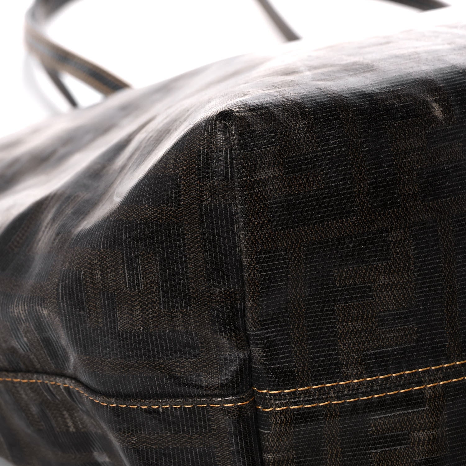 Fendi Zucca Spalmati Matrioska Roll Tote Tobacco Black 11 of 20