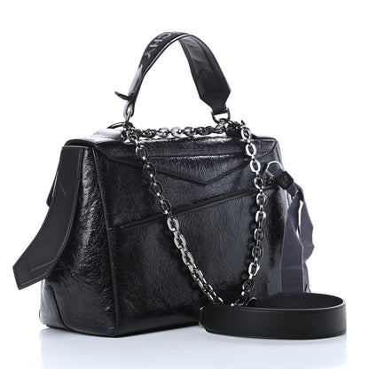 Givenchy Creased Patent Calfskin Medium ID Flap Black 3 of 10