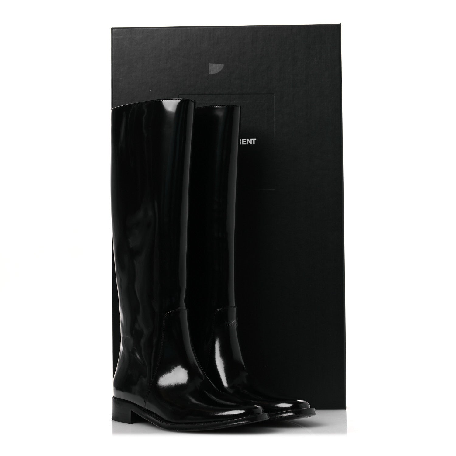 Saint Laurent Vitello Ruinart Hunt 25 Boots 40 Black 13 of 13