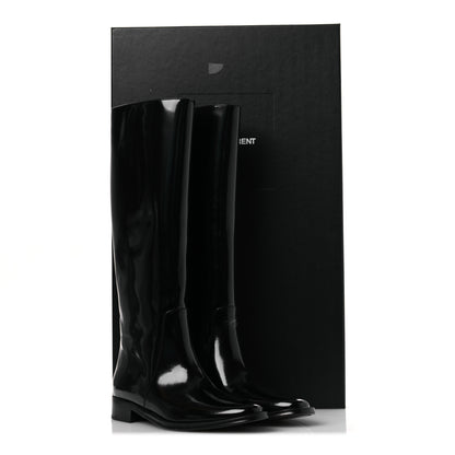 Saint Laurent Vitello Ruinart Hunt 25 Boots 40 Black 13 of 13
