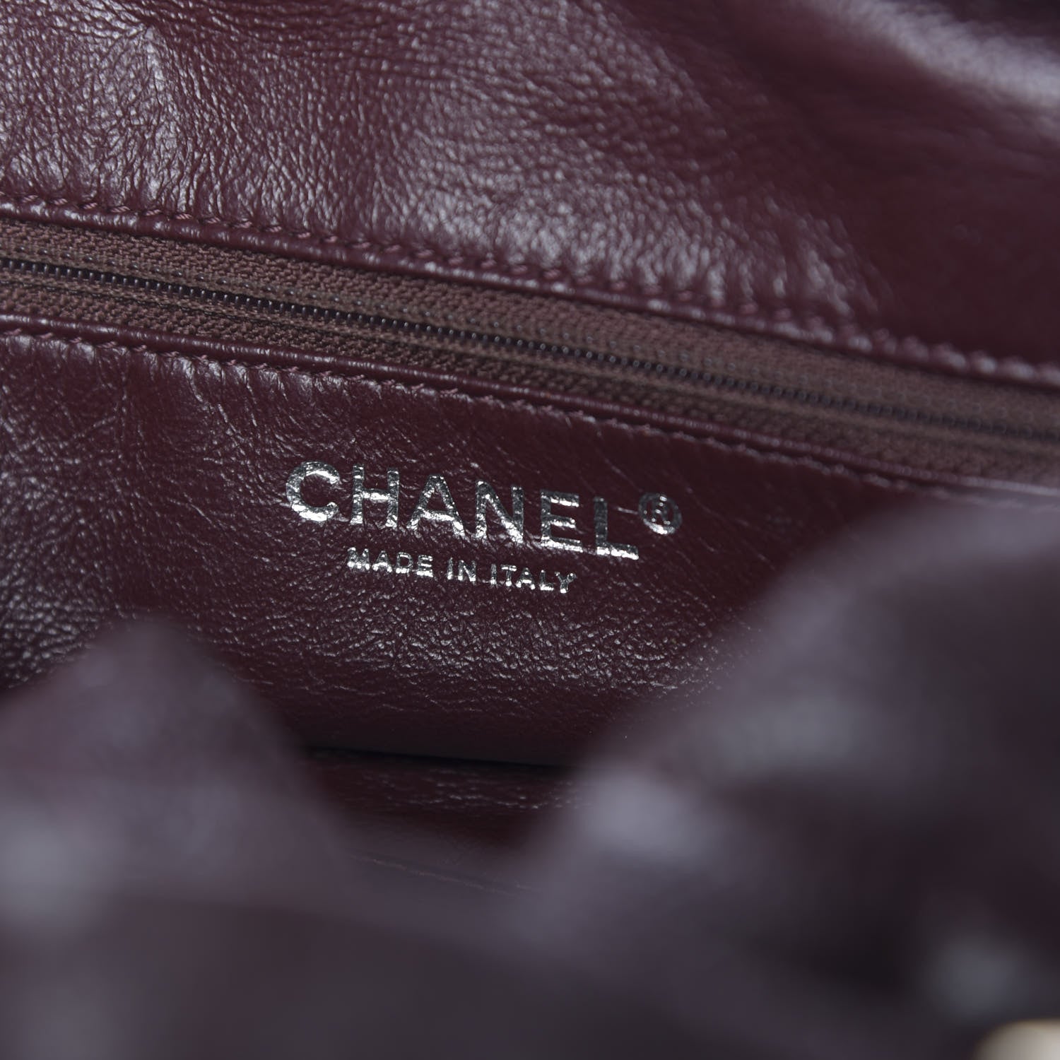 Chanel Caviar Quilted CC Timeless Bowler Burgundy 6 of 14